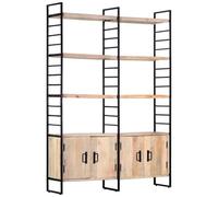 VIDAXL - Libreria A 4 Livelli Legno Massello Di Mango 124x30x180 Cm