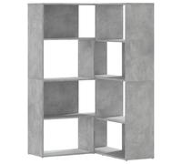 vidaXL Libreria a 4 Ripiani Grigio Cemento 85x85x140 cm in Truciolare