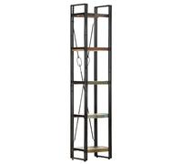 vidaXL Libreria a 5 Ripiani 40x30x180cm in Massello di Recupero