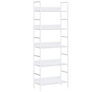 vidaXL Libreria a 5 Ripiani Bianca 60x27,6x158,5 cm in Truciolato