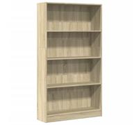 vidaXL Libreria Rovere Sonoma 80x24x143 cm in Legno Multistrato, Mobile Porta Libri, scaffale per Libri, Mobile portaoggetti, Porta Libri