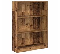vidaXL Libreria Legno Antico 80x24x109 cm in Legno Multistrato, Mobile Porta Libri, scaffale per Libri, Mobile portaoggetti, Porta Libri