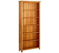 VIDAXL - Libreria a 6 Ripiani 80x22,5x180 cm in Massello di Rovere