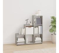 vidaXL Libreria a Scala Grigio Cemento 107 cm in Legno Multistrato