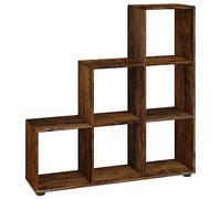 vidaXL Libreria a Scala Rovere Fumo 107 cm in Legno Multistrato