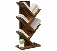 vidaXL Libreria ad Albero 4 Piani 30 x 18 x 60 cm Legno ingegnerizzato, Mensola per libri stilosa, ripiano moderno, supporto stretto per il soggiorno, scaffali decorativi per casa