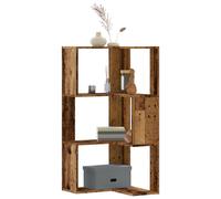 vidaXL Libreria Angolare 3 Ripiani Legno Vecchio 50x50x102 cm Legno, libreria ad angolo, libreria, mobile porta libri, libreria a L