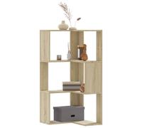vidaXL Libreria Angolare 3 Ripiani Rovere Sonoma 50x50x102 cm Legno, libreria ad Angolo, libreria, Mobile Porta Libri, libreria a L