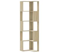 vidaXL Libreria Angolare 5Ripiani Rovere Sonoma 50x50x179 cm Legno, libreria ad angolo, libreria, mobile porta libri, libreria a L