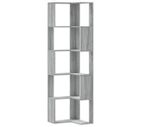 vidaXL Libreria Angolare 5Ripiani Grigio Sonoma 50x50x179 cm Legno