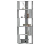 vidaXL Libreria Angolare 5Ripiani Grigio Sonoma 50x50x179 cm Legno, libreria ad angolo, libreria, mobile porta libri, libreria a L