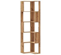 vidaXL Libreria Angolare 5Ripiani Rovere Artigianale 50x50x179cm Legno, libreria ad angolo, libreria, mobile porta libri, libreria a L