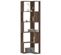 vidaXL Libreria Angolare 5Ripiani Rovere Marrone 50x50x179 cm Legno, libreria ad angolo, libreria, mobile porta libri, libreria a L