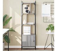 vidaXL Libreria Anta Grigio Sonoma 44,5x30x154,5 cm Legno Multistrato