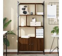 vidaXL Libreria Ante Rovere Marrone 76,5x30x154,5 cm Legno Multistrato