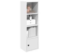 vidaXL Libreria Bianca 31x24x102 cm in Legno Multistrato