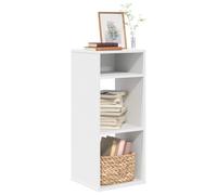 vidaXL Libreria Bianca 34x31x80 cm in Legno Multistrato, mobiletto portaoggetti, scaffale per Libri, scaffale portaoggetti, libreria