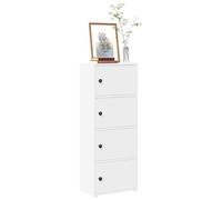 vidaXL Libreria Bianca 40x24x102 cm in Legno Multistrato