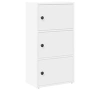 vidaXL Libreria Bianca 40x24x77 cm in Legno Multistrato