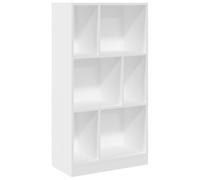 vidaXL Libreria Bianca 57x28,5x107,5 cm in Legno Multistrato, scaffale per Libri, scaffale, scaffale Contenitore, armadietto portaoggetti