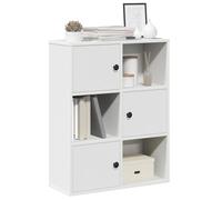 vidaXL Libreria 60x24x76,5 cm Bianca in Legno Multistrato – Armadio di stoccaggio