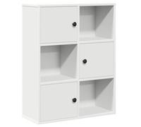 vidaXL Libreria Bianca 60x24x76,5 cm in Legno Multistrato, Armadio di stoccaggio, libreria Rack, scaffale di stoccaggio, libreria scaffale