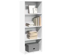 vidaXL Libreria Bianca 60x30x152 cm in Legno Multistrato, scaffale per Libri, scaffale, scaffale Contenitore, armadietto portaoggetti