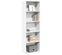 vidaXL Libreria Bianca 60x30x189 cm in legno multistrato - scaffale porta libri e contenitore