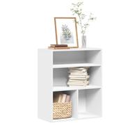 vidaXL Libreria Bianca 60x30x71,5 cm in Legno Multistrato, mobiletto portaoggetti, scaffale per Libri, scaffale portaoggetti, libreria