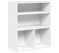 vidaXL Libreria Bianca 60x30x71,5 cm in Legno Multistrato, mobiletto portaoggetti, scaffale per Libri, scaffale portaoggetti, libreria
