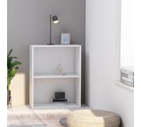 vidaXL Libreria Bianca 60x30x76,5 cm in Legno Multistrato, Armadio, Mobile di conservazione, credenza, Mobile portaoggetti, Mobile Porta Libri