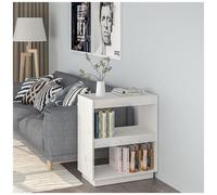 VIDAXL - Libreria Bianca 60x35x71 Cm In Legno Massello Di Pino