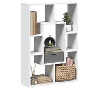 vidaXL Libreria Bianca 63x20x90 cm in Legno Massello