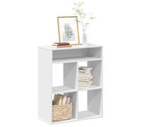 vidaXL Libreria Bianca 66x31x80 cm in Legno Multistrato