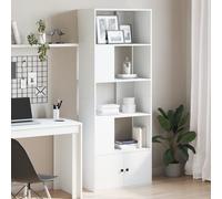 vidaXL Libreria Bianca 70x36x189 cm in Legno Multistrato