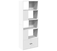 vidaXL Libreria Bianca 70x36x189 cm in Legno Multistrato