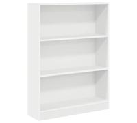vidaXL Libreria Bianca 80x24x109 cm in Legno Multistrato, Mobile Porta Libri, scaffale per Libri, Mobile portaoggetti, Porta Libri