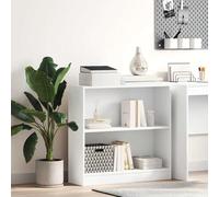 vidaXL Libreria Bianca 80x24x75 cm in Legno Multistrato, armadio, mobile di conservazione, credenza, mobile portaoggetti, mobile porta libri
