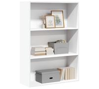 vidaXL Libreria Bianca 80x30x114 cm in Legno Multistrato, scaffale per Libri, scaffale, scaffale Contenitore, armadietto portaoggetti