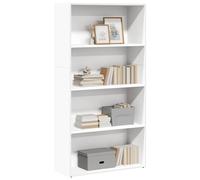 vidaXL Libreria Bianca 80x30x152 cm in Legno Multistrato, scaffale per Libri, scaffale, scaffale Contenitore, armadietto portaoggetti