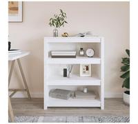 VIDAXL - Libreria Bianca 80x35x97 Cm In Legno Massello Di Pino