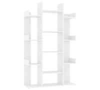 vidaXL Libreria Bianca 86x25,5x140 cm in Legno Multistrato