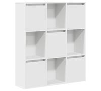 vidaXL Libreria Bianca 89x24x101,5 cm in Legno Multistrato, Armadio di stoccaggio, libreria Rack, scaffale di stoccaggio, libreria scaffale