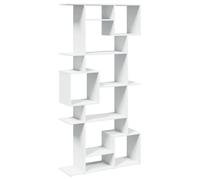 vidaXL Libreria Bianca 92x29x188 cm in Legno Multistrato, Mobile Contenitore, scaffale portaoggetti, vetrina, scaffale, scaffalatura