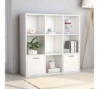 vidaXL Libreria Bianca 98x30x98 cm in Legno Multistrato