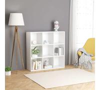 vidaXL Libreria Bianca 98x30x98 cm in Legno Multistrato