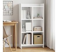 vidaXL Scaffale bianco, 59 x 30 x 111 cm, in legno di ingegneria,