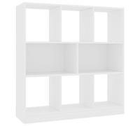 vidaXL Libreria Bianca 97,5x29,5x100 cm in Legno Multistrato