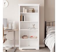 vidaXL Libreria BODO 5 Ripiani 82x40x173 cm Legno Massello Pino Bianco