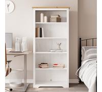 vidaXL Libreria BODO 5 Ripiani 82x40x173cm Legno Massello Pino Marrone